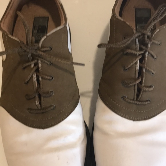 ⛳️ Nike Air Kempshell Last Comfort Saddle Brown and White Golf Cleats Size 10 - Picture 11 of 13